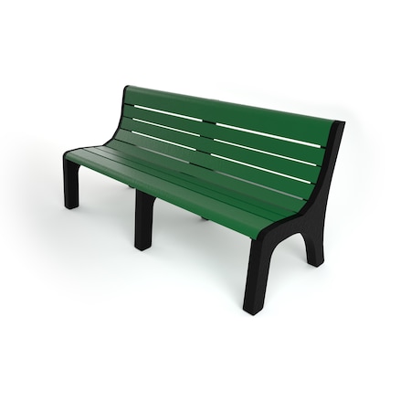 Frog Furnishings Green 6' Newport Bench PB 6GRENEW